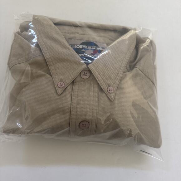 VTG ExOfficio Shirt Mens Medium Button Up Roll Tab Vented Fishing Outdoors NYLON - Picture 9 of 9